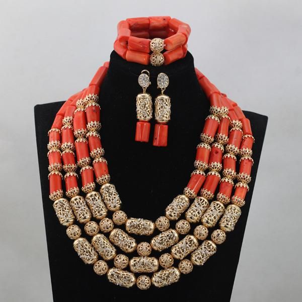 earrings & necklace african wedding coral jewelry set gold accessories add beads bridal sets 4 layers cj759, Silver
earrings & necklace african wedding coral jewelry set gold accessories add beads bridal sets 4 layers cj759, Silver