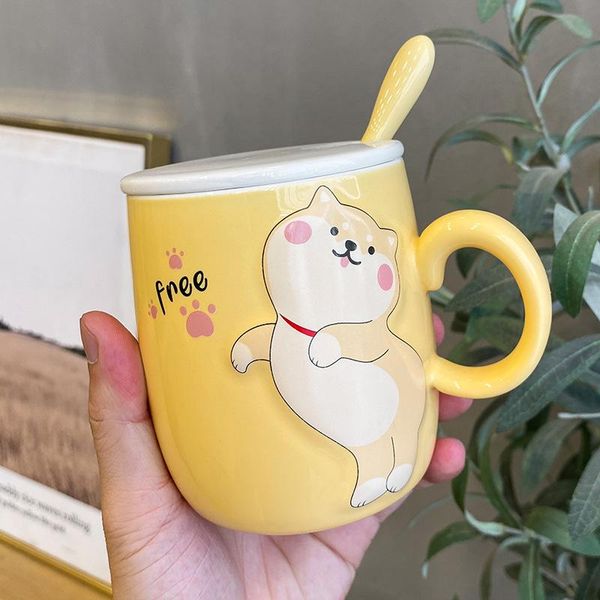 mugs 400ml cute shiba inu ceramic cartoon puppy coffee mug creative student milk breakfast cup with lid spoon ladies office cups
mugs 400ml cute shiba inu ceramic cartoon puppy coffee mug creative student milk breakfast cup with lid spoon ladies office cups