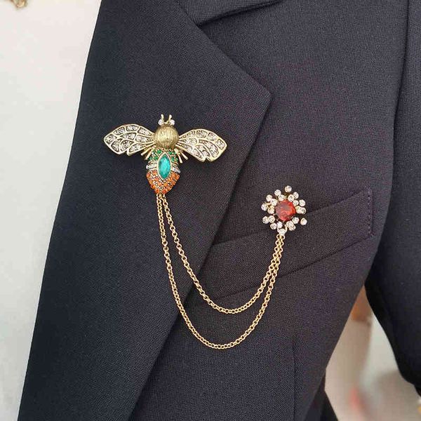brooch female bee chain double pin buckle badge cardigan accessories decorative trinkets, Gray
brooch female bee chain double pin buckle badge cardigan accessories decorative trinkets, Gray