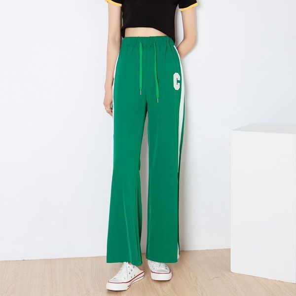 women's pants & capris korean simple embroidery chiffon women c-letter bandage ice silk wide leg summer drop straight womens, Black;white
women's pants & capris korean simple embroidery chiffon women c-letter bandage ice silk wide leg summer drop straight womens, Black;white