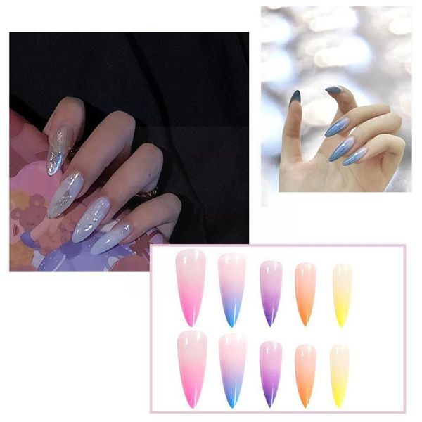 nail art kits 20pcs / set gradient color ballerina t tips full fake manicure false cover flat shape nails coffin w1r6
nail art kits 20pcs / set gradient color ballerina t tips full fake manicure false cover flat shape nails coffin w1r6