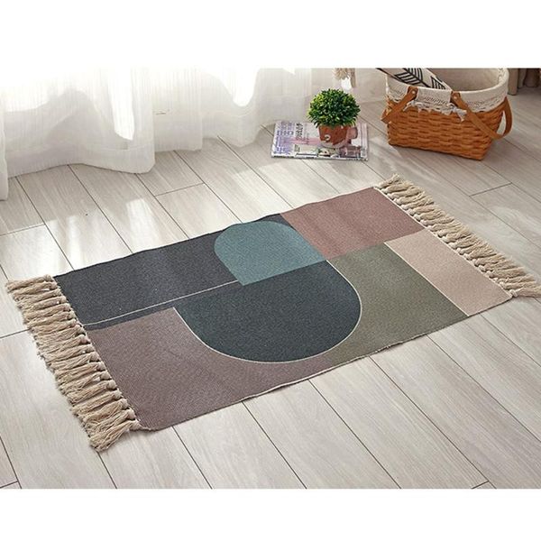 carpets 1pc cotton and linen tassel woven carpet floor mat door bedroom tapestry decorative blanket tea living room area rug
carpets 1pc cotton and linen tassel woven carpet floor mat door bedroom tapestry decorative blanket tea living room area rug