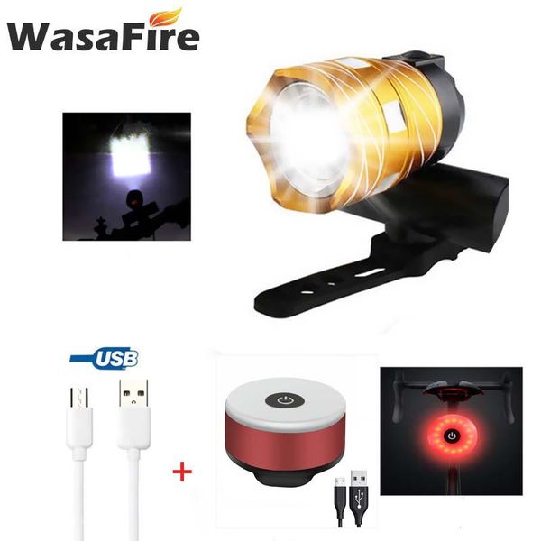 zoomable xm-l t6 led bicycle light bike front lamp torch 15000lm headlight usb rechargeable built-in battery + cycling taillight lights
zoomable xm-l t6 led bicycle light bike front lamp torch 15000lm headlight usb rechargeable built-in battery + cycling taillight lights