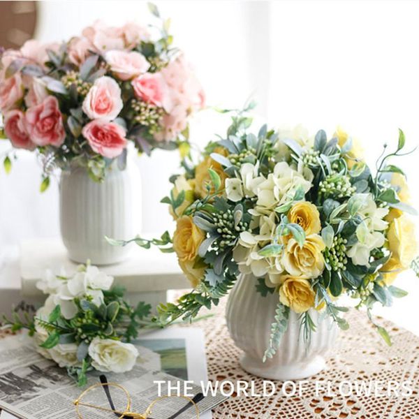 decorative flowers & wreaths artificial rose plants leaves pink silk fake home decoration white autumn bouquet roses flower office decor
decorative flowers & wreaths artificial rose plants leaves pink silk fake home decoration white autumn bouquet roses flower office decor