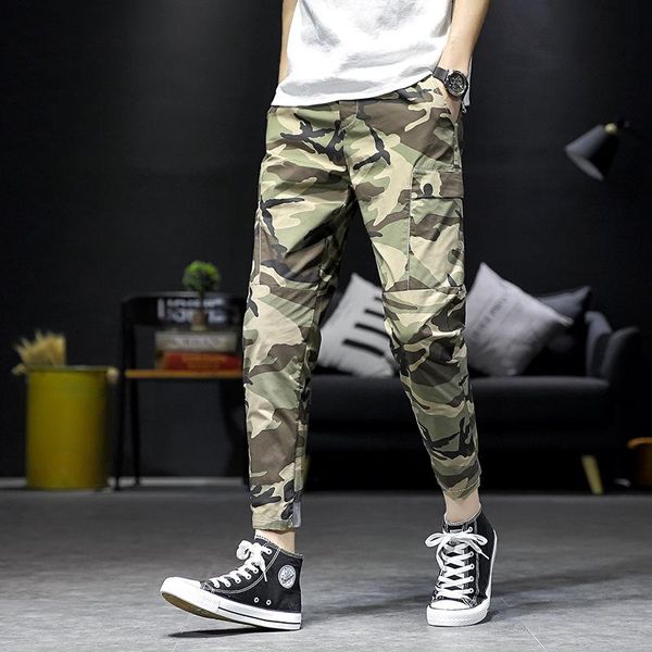 mid 2021 casual cotton elastic waist camouflage men's thin section tide brand loose harem pencil pants, Black
mid 2021 casual cotton elastic waist camouflage men's thin section tide brand loose harem pencil pants, Black