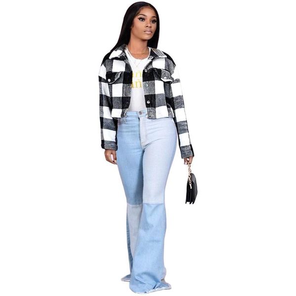 women's jackets spring and autumn nightclub thickened double-sided velvet plaid jacket contrast coat female casual coats, Black;brown
women's jackets spring and autumn nightclub thickened double-sided velvet plaid jacket contrast coat female casual coats, Black;brown