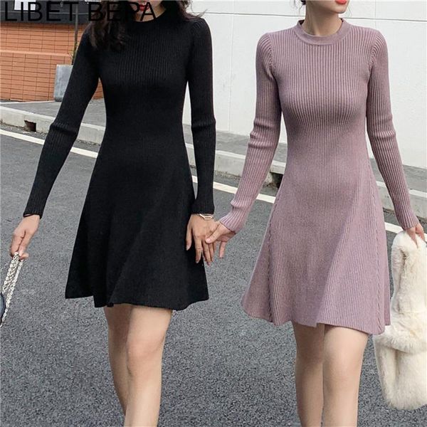 casual dresses 2021 autumn winter women knitting dress basic bottoming warm elasticity elegant fashion vintage mini dr4812, Black;gray
casual dresses 2021 autumn winter women knitting dress basic bottoming warm elasticity elegant fashion vintage mini dr4812, Black;gray
