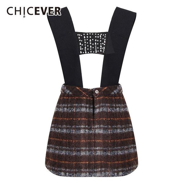 skirts chicever autumn winter plaid for women high waist hit colors beading suspender women's female fashion elegant tide, Black
skirts chicever autumn winter plaid for women high waist hit colors beading suspender women's female fashion elegant tide, Black