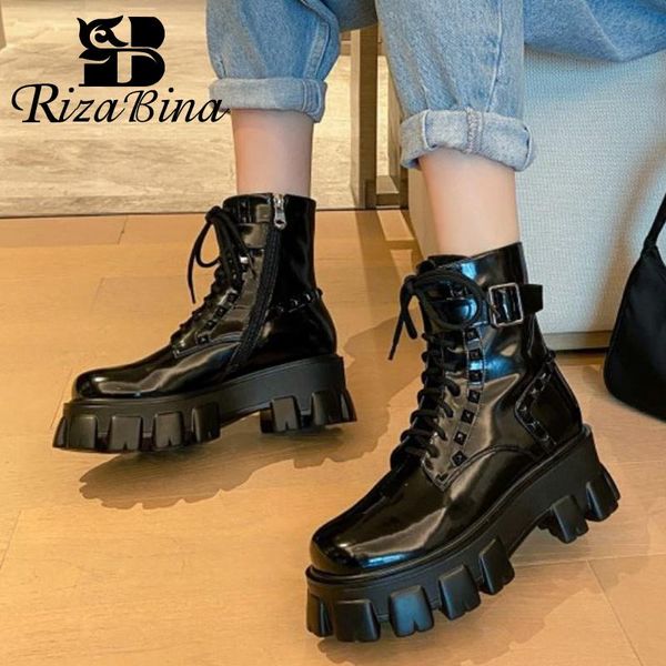boots rizabina women shoes ankle thick bottom platform buckle cool short boot winter fashion ladies footwear size 34-39, Black
boots rizabina women shoes ankle thick bottom platform buckle cool short boot winter fashion ladies footwear size 34-39, Black