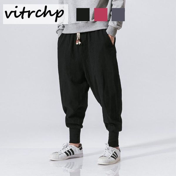japanese cotton and linen elastic men's casual korean fashion trendy feet harem pants, Black
japanese cotton and linen elastic men's casual korean fashion trendy feet harem pants, Black