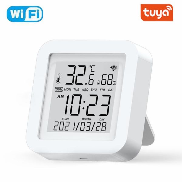 smart home control tuya temperature and humidity sensor with led screen indoor hygrometer thermometer works google assistant
smart home control tuya temperature and humidity sensor with led screen indoor hygrometer thermometer works google assistant