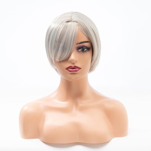 human ponytails products european and american wig women's headgear, fiber short hair bobo head high temperature wire, Black
human ponytails products european and american wig women's headgear, fiber short hair bobo head high temperature wire, Black