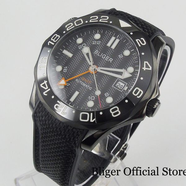 bliger fashional saffierglas 41mm pvd self winding men watches case gmt function date window rotating bezel rubber strap, Slivery;brown
bliger fashional saffierglas 41mm pvd self winding men watches case gmt function date window rotating bezel rubber strap, Slivery;brown