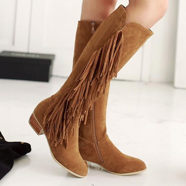 boots tassel over knee women mid-sleeve flats shoes woman suede botas winter england vintage 35-43, Black
boots tassel over knee women mid-sleeve flats shoes woman suede botas winter england vintage 35-43, Black