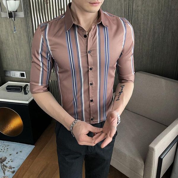 men's casual shirts striped shirt half sleeve slim fit hairstylist men night club tuxedo stripe social plus size 3xl- 2021 summer, White;black
men's casual shirts striped shirt half sleeve slim fit hairstylist men night club tuxedo stripe social plus size 3xl- 2021 summer, White;black