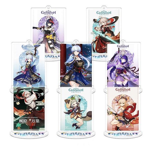 keychains anime genshin impact keyrings acrylic figure kaedehara kazuha raiden shogun stand model desk decor key chain gift, Silver
keychains anime genshin impact keyrings acrylic figure kaedehara kazuha raiden shogun stand model desk decor key chain gift, Silver