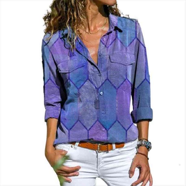 plus size vintage geometric print long sleeve women and blouses spring chest pockets shirts office lady shirt, White
plus size vintage geometric print long sleeve women and blouses spring chest pockets shirts office lady shirt, White