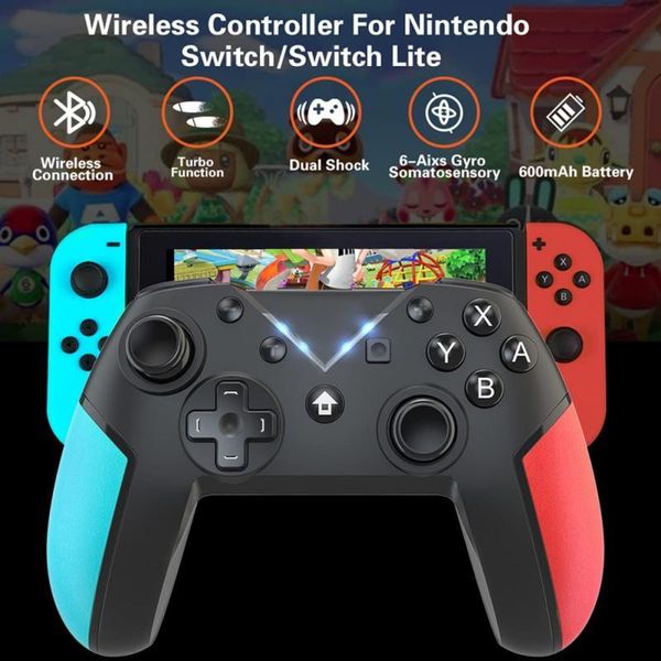 game controllers & joysticks bluetooth-compatible wireless controller for ns-switch pro gamepad switch console with 6-axis handle games acce
game controllers & joysticks bluetooth-compatible wireless controller for ns-switch pro gamepad switch console with 6-axis handle games acce