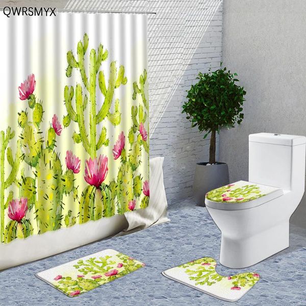 shower curtains green cactus sets plant flowers hand painted bathroom decor curtain bath mats rugs toilet cover lid pad
shower curtains green cactus sets plant flowers hand painted bathroom decor curtain bath mats rugs toilet cover lid pad