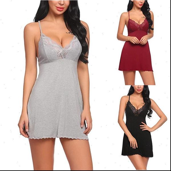 summer nightwear v neck women sleepwear lingerie nightgown babydoll underwear nightdress sleep wear, Black;red
summer nightwear v neck women sleepwear lingerie nightgown babydoll underwear nightdress sleep wear, Black;red