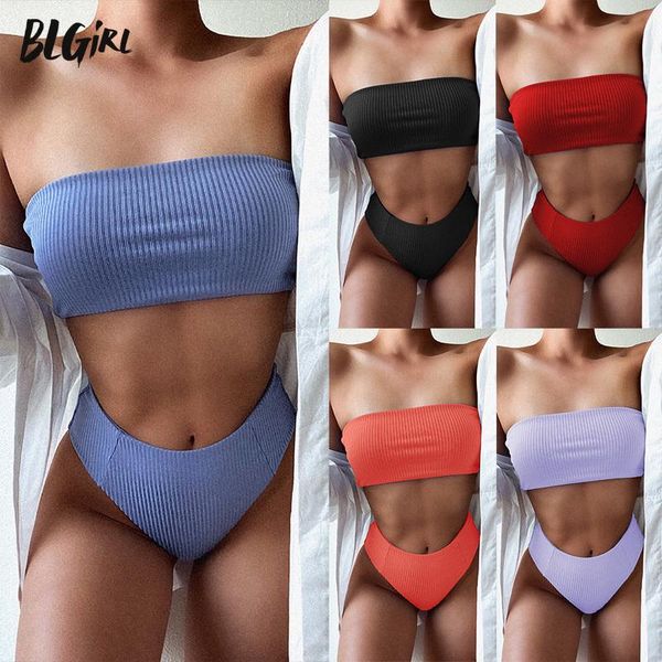 women's swimwear blg bathing suit women swiming thong designer bikini high waist 2 pieces bandeau swimsuit biquini 2021, White;black
women's swimwear blg bathing suit women swiming thong designer bikini high waist 2 pieces bandeau swimsuit biquini 2021, White;black