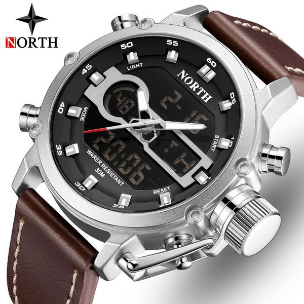 wristwatches north brand men luxury watch fashion military digital quartz waterproof sport watches clock relogio masculino, Slivery;brown
wristwatches north brand men luxury watch fashion military digital quartz waterproof sport watches clock relogio masculino, Slivery;brown