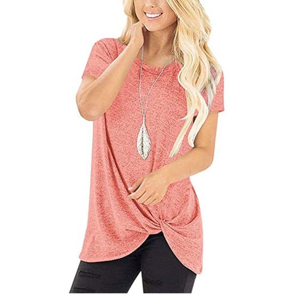 summer women casual tshirts short sleeve solid color basic t-shirt bow twisted hemline 2xl large size round neck womens women's, White
summer women casual tshirts short sleeve solid color basic t-shirt bow twisted hemline 2xl large size round neck womens women's, White
