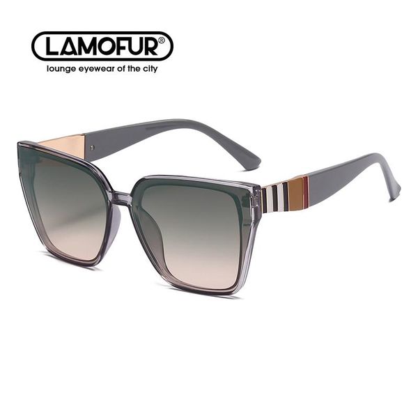 sunglasses lamofur oversized brand designed metal hinge luxury for 2021 party self-s driving uv400 women 32204, White;black
sunglasses lamofur oversized brand designed metal hinge luxury for 2021 party self-s driving uv400 women 32204, White;black