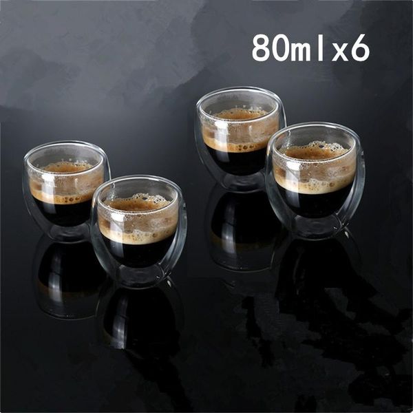 wine glasses 1/4/6pcs double wall glass cup clear resistant handmade mini tea mug coffee milk juice healthy drink layer
wine glasses 1/4/6pcs double wall glass cup clear resistant handmade mini tea mug coffee milk juice healthy drink layer