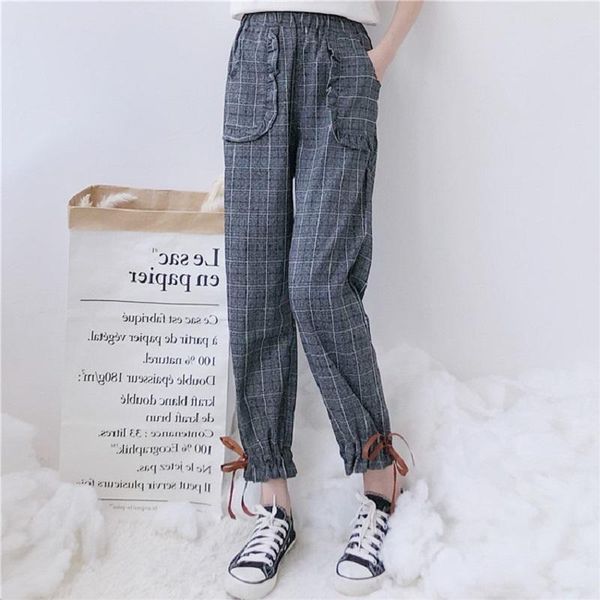 women's pants & capris japanese winter women harem gray coffee plaid pockets preppy style girl trousers bandage woolen elegant cute kaw, Black;white
women's pants & capris japanese winter women harem gray coffee plaid pockets preppy style girl trousers bandage woolen elegant cute kaw, Black;white