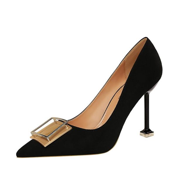 dress shoes 2021 european and american fashion women's high-heeled stiletto shallow mouth pointed thin, Black
dress shoes 2021 european and american fashion women's high-heeled stiletto shallow mouth pointed thin, Black