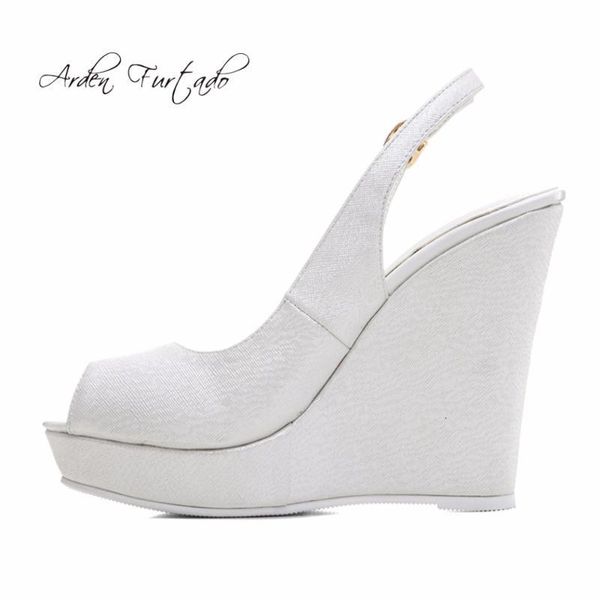 sandals arden furtado summer style for woman white wedding shoes back strap peep toe wees high heels 12cm platform, Black
sandals arden furtado summer style for woman white wedding shoes back strap peep toe wees high heels 12cm platform, Black