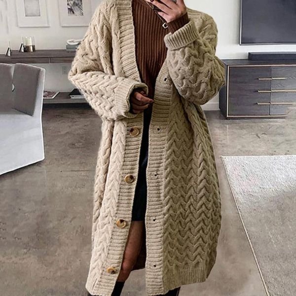 women's knits & tees solid fashion single breasted long cardigan autumn sleeve button outerwear womens casual winter thick knitted swe, White
women's knits & tees solid fashion single breasted long cardigan autumn sleeve button outerwear womens casual winter thick knitted swe, White
