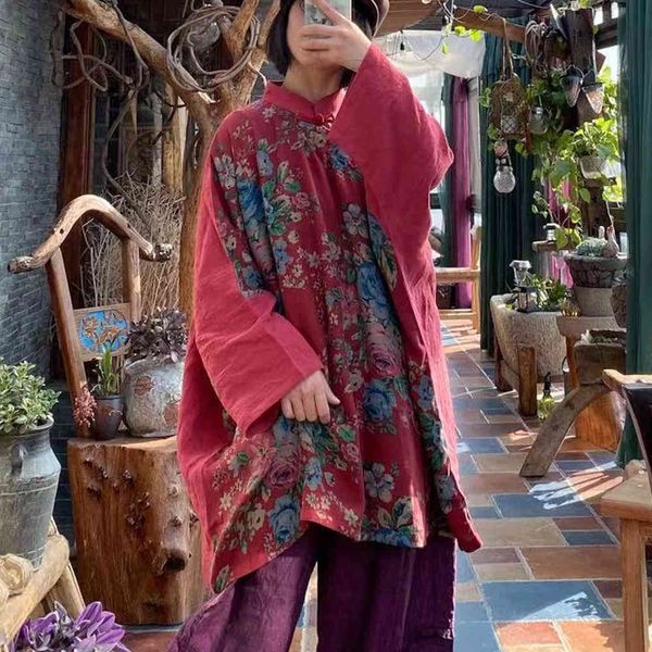 johnature women vintage patchwork shirts cotton linen chinese style blouses stand long sleeve spring plus size women clothes 210521, White
johnature women vintage patchwork shirts cotton linen chinese style blouses stand long sleeve spring plus size women clothes 210521, White