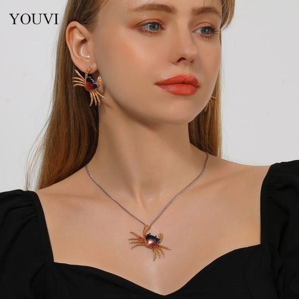 chains youvi halloween acrylic crab necklace set jewelry goth punk fashio stud earrings for women charm pedants choker, Silver
chains youvi halloween acrylic crab necklace set jewelry goth punk fashio stud earrings for women charm pedants choker, Silver