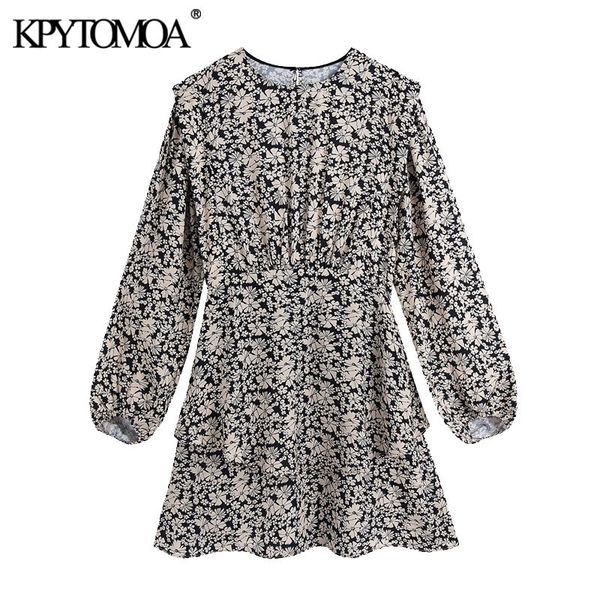 women chic fashion floral print mini dress vintage long sleeve with lining female dresses vestidos mujer 210416, Black;gray
women chic fashion floral print mini dress vintage long sleeve with lining female dresses vestidos mujer 210416, Black;gray
