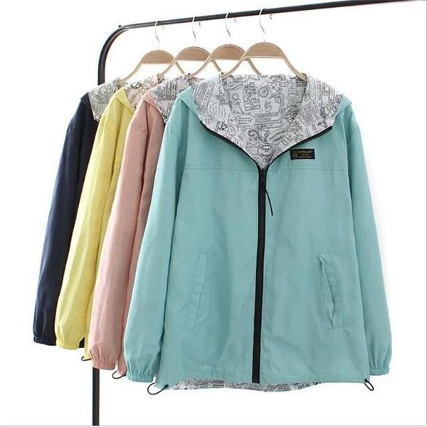 women's jackets 2021 fashion korean version women/girl two-sided windbreaker outdoor sport long sleeve zipper hooded jacket oversize xs, Black;brown
women's jackets 2021 fashion korean version women/girl two-sided windbreaker outdoor sport long sleeve zipper hooded jacket oversize xs, Black;brown