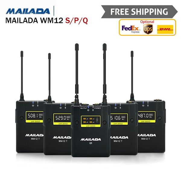 microphones mailada wm12 professional wireless lavalier mic uhf 50m transmission lapel microphone for slr cameras camcorder phones
microphones mailada wm12 professional wireless lavalier mic uhf 50m transmission lapel microphone for slr cameras camcorder phones
