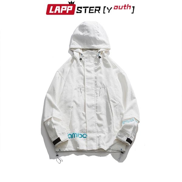 men embroidery japanese streetwear bomber jackets coats korean designer windbreaker hip hop hooded jacket 210420, Black;brown
men embroidery japanese streetwear bomber jackets coats korean designer windbreaker hip hop hooded jacket 210420, Black;brown