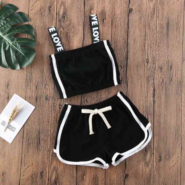 2-7y infant baby girl kids sunsuit clothes sets letter sleeveless sling pants casual outfits clothes sets, White
2-7y infant baby girl kids sunsuit clothes sets letter sleeveless sling pants casual outfits clothes sets, White