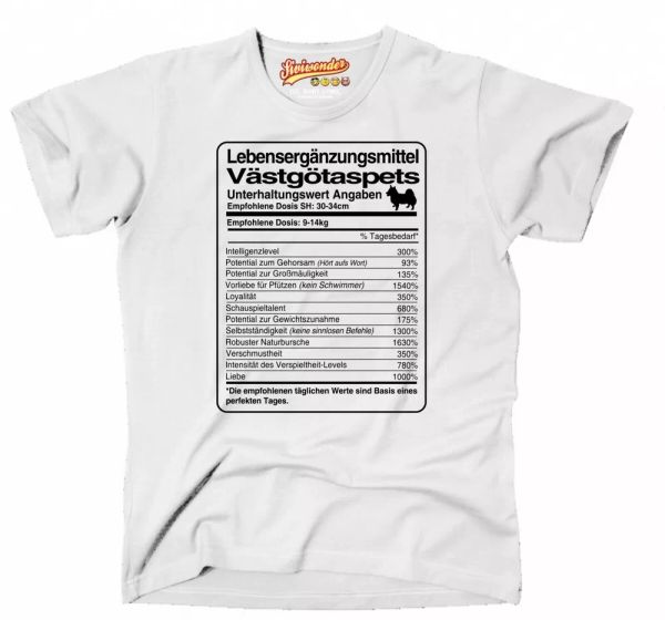 T-Shirt Unisex dose västgötaspets Life Supplements Men Dog Dog Motif, Mainly pictures
T-Shirt Unisex dose västgötaspets Life Supplements Men Dog Dog Motif, Mainly pictures