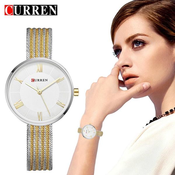 wristwatches curren women personality fashion steel mesh band luxury gold bracelet watch female simple clock, Slivery;brown
wristwatches curren women personality fashion steel mesh band luxury gold bracelet watch female simple clock, Slivery;brown