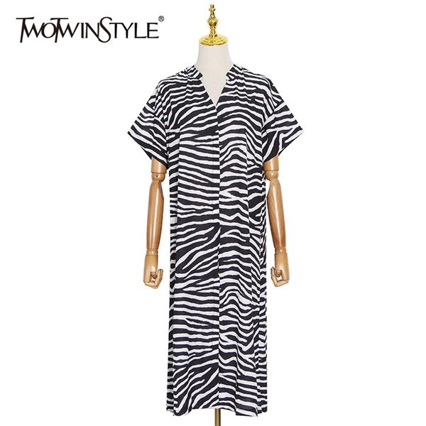 print zebra dress for women v neck short sleeve casual loose midi dresses female fashion clothing spring 210520, Black;gray
print zebra dress for women v neck short sleeve casual loose midi dresses female fashion clothing spring 210520, Black;gray