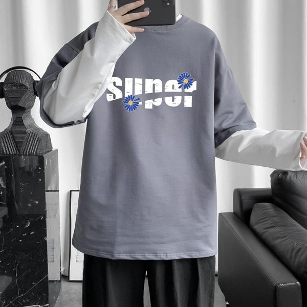men's hoodie sweatshirt men trend loose stitching sweatshirt.long sleeve spring comfortable hoodies & sweatshirts, Black
men's hoodie sweatshirt men trend loose stitching sweatshirt.long sleeve spring comfortable hoodies & sweatshirts, Black