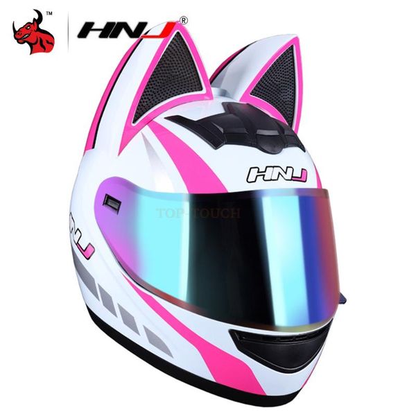 woman motorcycle helmet full face motocross cat ear casco moto motorbike riding capacete casque helmets
woman motorcycle helmet full face motocross cat ear casco moto motorbike riding capacete casque helmets