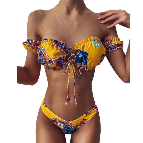 women's swimwear swimming suit women off shoulder bandage push-up padded bra bikini set swimsuit swimwer tankini, White;black
women's swimwear swimming suit women off shoulder bandage push-up padded bra bikini set swimsuit swimwer tankini, White;black