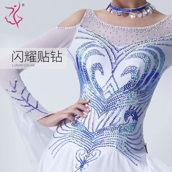 stage wear the national standard modern dance clothing big pendulum dress practice ballroom dancing waltz-b-19226 siu5, Black;red
stage wear the national standard modern dance clothing big pendulum dress practice ballroom dancing waltz-b-19226 siu5, Black;red