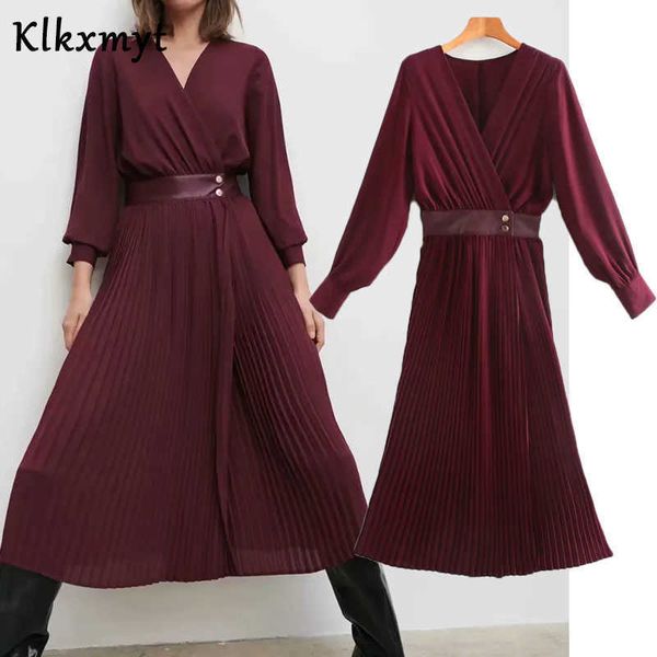 klkxmyt za dress women england style fashion pleated button vintage midi dresses female vestidos de fiesta noche vestido 210527, Black;gray
klkxmyt za dress women england style fashion pleated button vintage midi dresses female vestidos de fiesta noche vestido 210527, Black;gray
