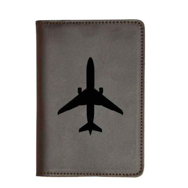 card holders engraved picture aircraft passport cover wallet vintage leather case travel wallets, Brown;gray
card holders engraved picture aircraft passport cover wallet vintage leather case travel wallets, Brown;gray