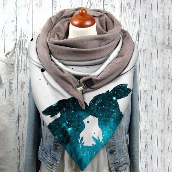 scarves 2021 scarf for women bandana windproof autumn winter shawls double-layer prints buckle fashion foulard femme, Blue;gray
scarves 2021 scarf for women bandana windproof autumn winter shawls double-layer prints buckle fashion foulard femme, Blue;gray